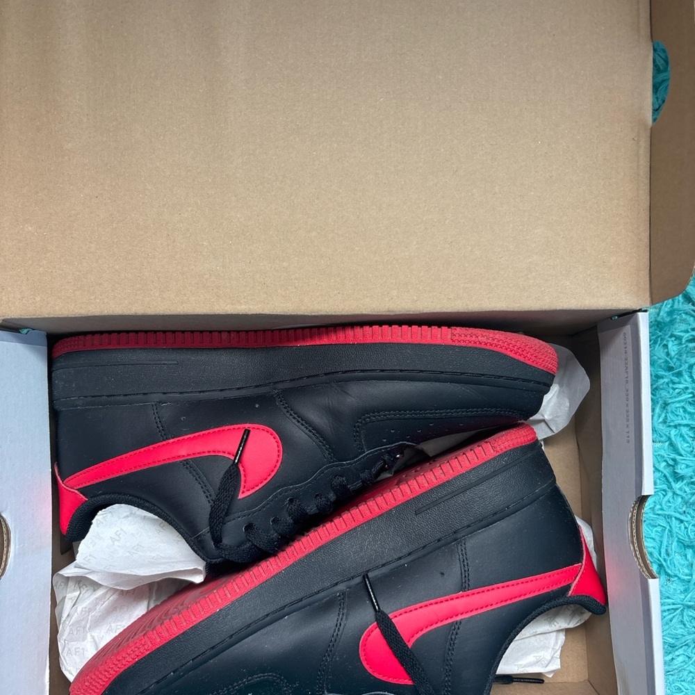 Nike Air Force 1’s Black and Red